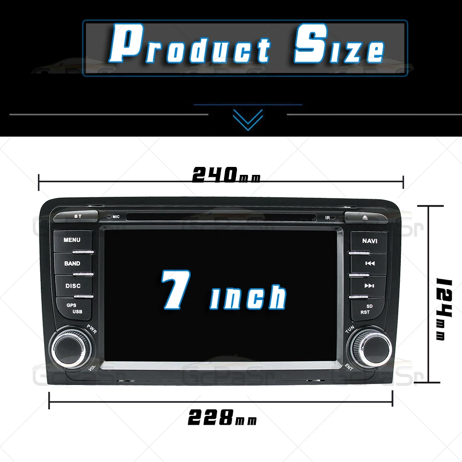Автомагнитола 2 Din IPS DSP Android 9 для Audi A3 8P S3 RS3 Sportback 2003 2004 2005 2006 DVD|Автомагнитолы| |