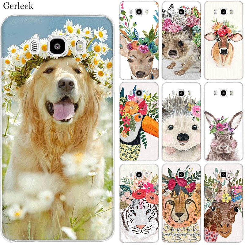 Чехол для мобильного телефона Desxz с головой животного цветами ежиком коровой