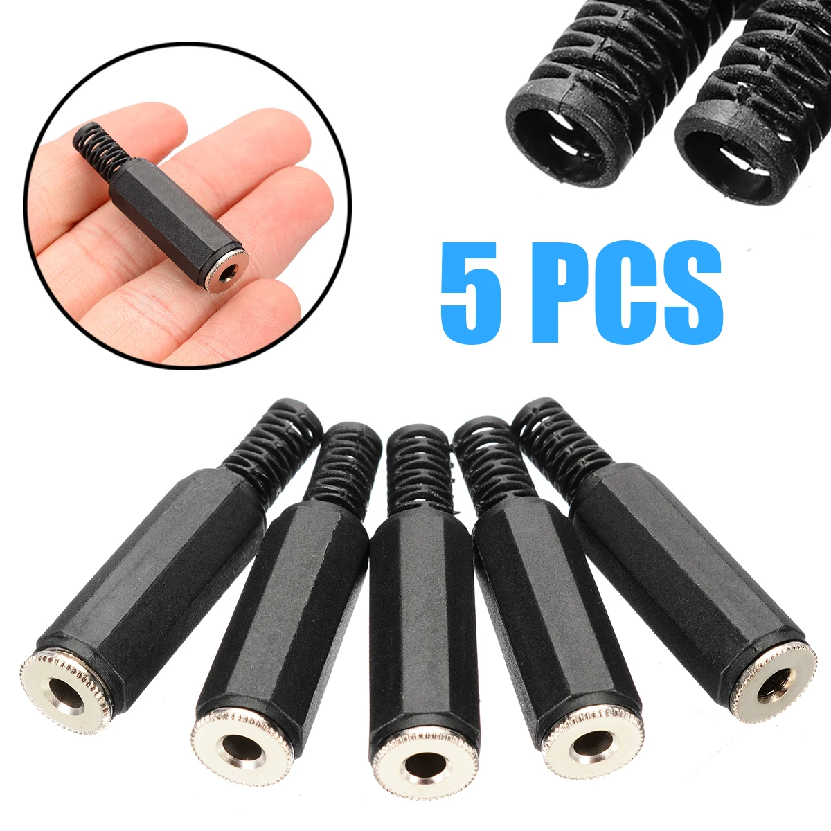 5 шт. упак. адаптер для штекера динамика 3 мм разъем стереозвука гнездовой