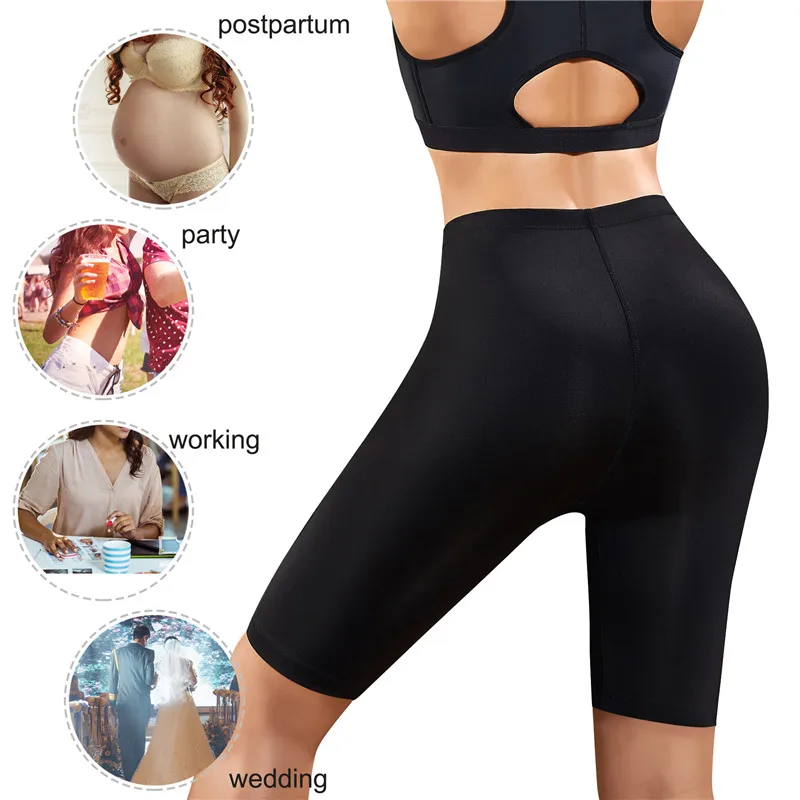 Junlan Slimming Shorts for Women High Waist Trainer Tummy Control Panties Thigh Shaping Underwear Butt lifter Lingerie Shapewear | Женская