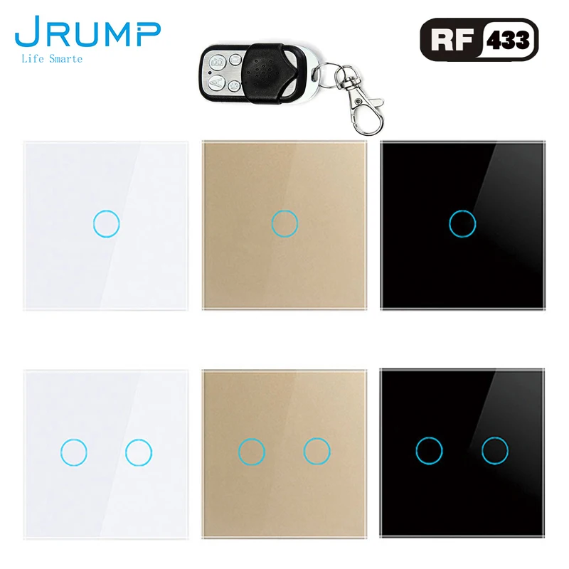 Сенсорный выключатель европейского стандарта настенный с дистанционным