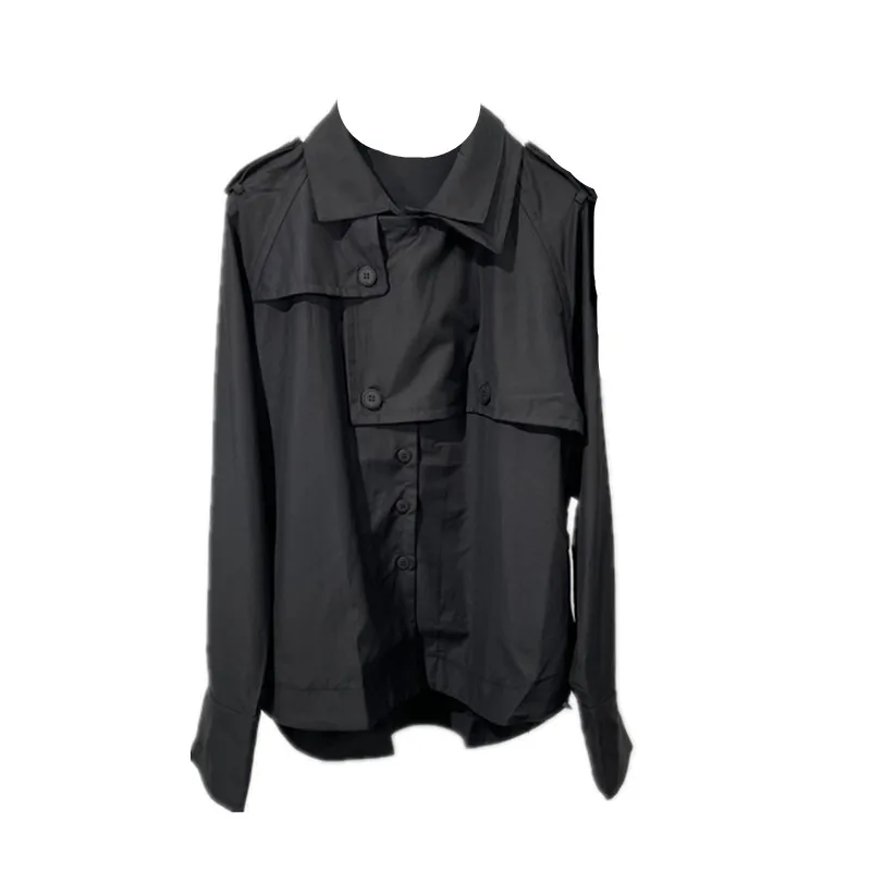 Men's Long Sleeve Shirt Spring And Autumn New Style Tooling Style Urban Youth Harajuku High Street Casual Large Shirt