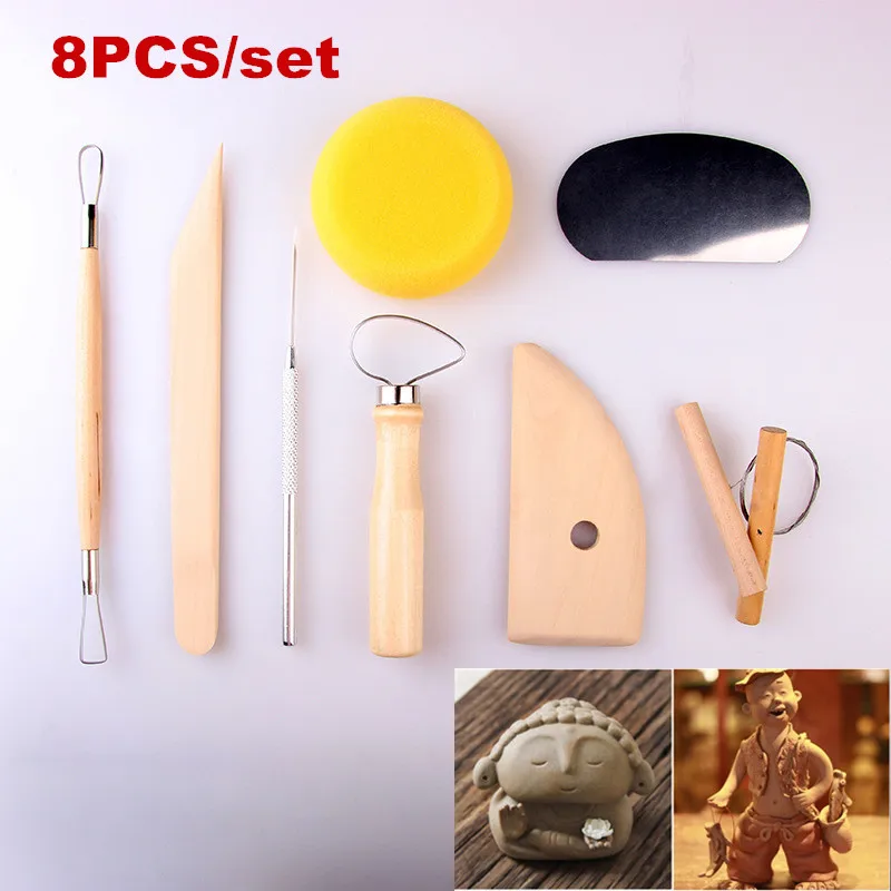 Полимерная глиняная скульптура набор инструментов-8 шт инструменты для