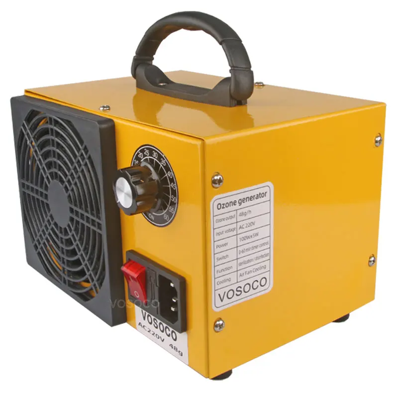 60g/h Ozone Generator Ozonator Machine Air Cleaner Ozonizer Remove Peculiar Smell With Timer 220V O3 Ozono 48g/h | Бытовая техника