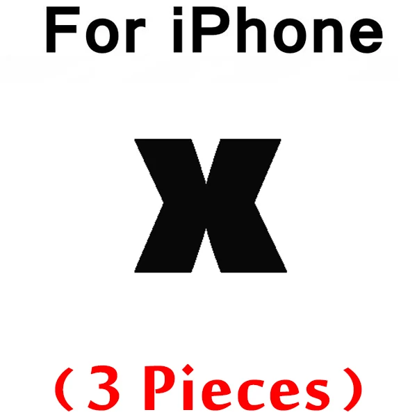 3 шт 0,26 мм закаленное стекло для iPhone 11 Pro X XR 8 7 6 6s стекло протектор экрана для iPhone 11 7 8 Plus XS Max защитное стекло - Цвет: for iPhone X
