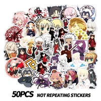 103050pcs anime fate stay night waterproof sticker for stationery decal pegatina skateboard laptop guitar cartoon pvc stickers