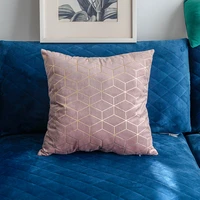 high quality velvet fabric geometric printed cushion covers 1818in modern elegant home urnishing sofa decor throw pillowcase