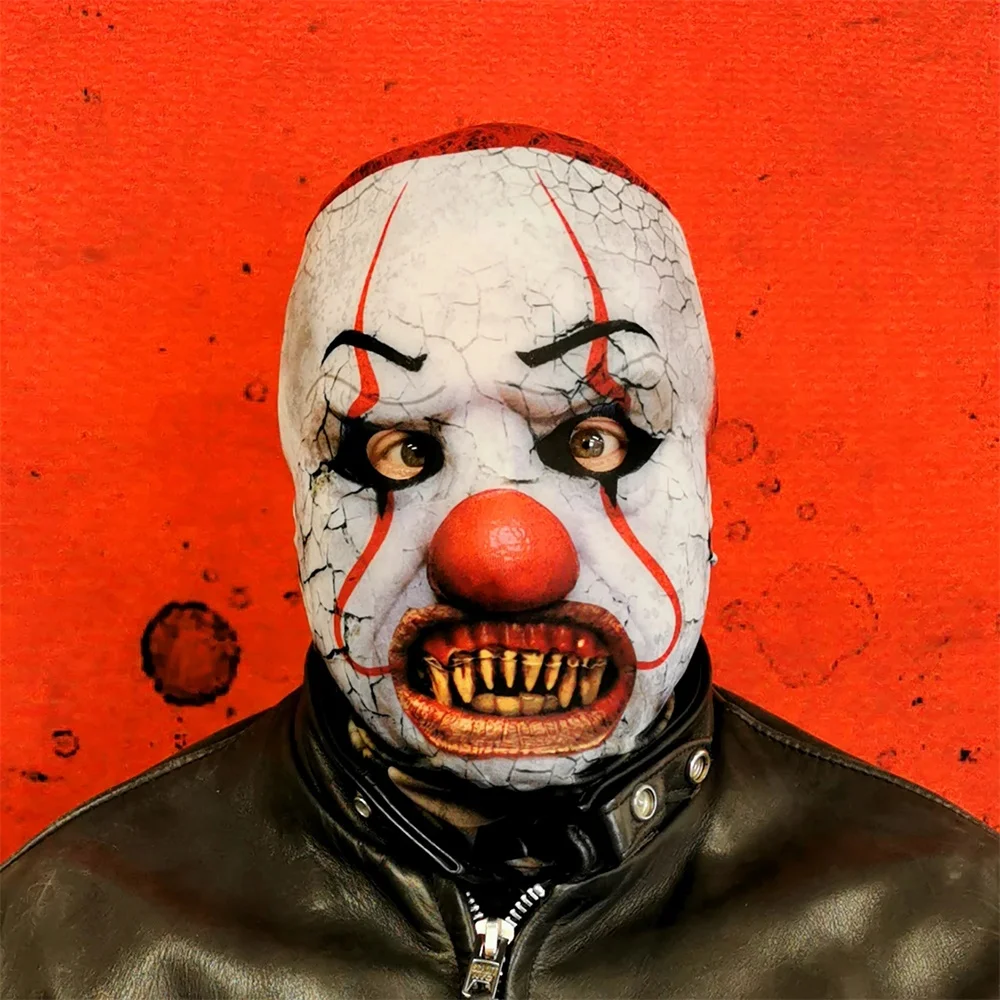 Оригинальная граница клоун ужасный Косплей Артур Флак взрослая маска на все лицо
