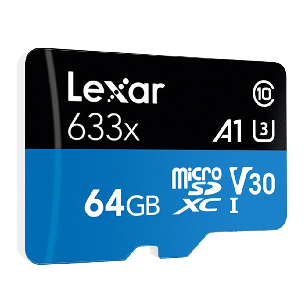 Карта памяти Micro sd Lexar 633X 256 ГБ 128 64 32 95 МБ/с. 512 100 класс 10 UHS 1 U3 флэш память TF карты