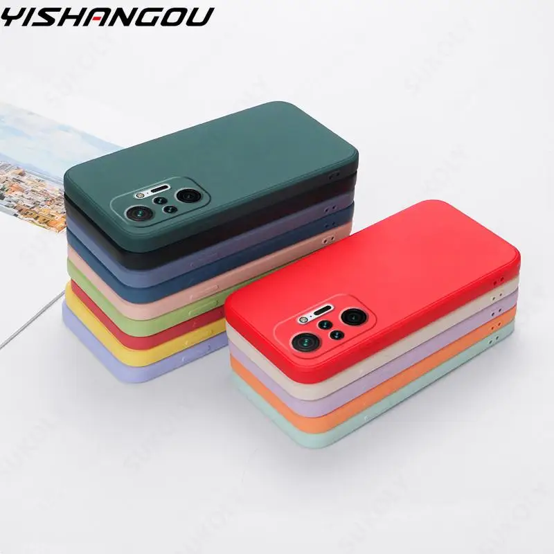 Чехол для Xiaomi POCO M3 Pro 5G F3 X3 Pro NFC X3 GT M2 Mi 11 Ultra 10T 9T 10 11 Lite Мягкий Жидкий Силиконовый противоударный чехол
