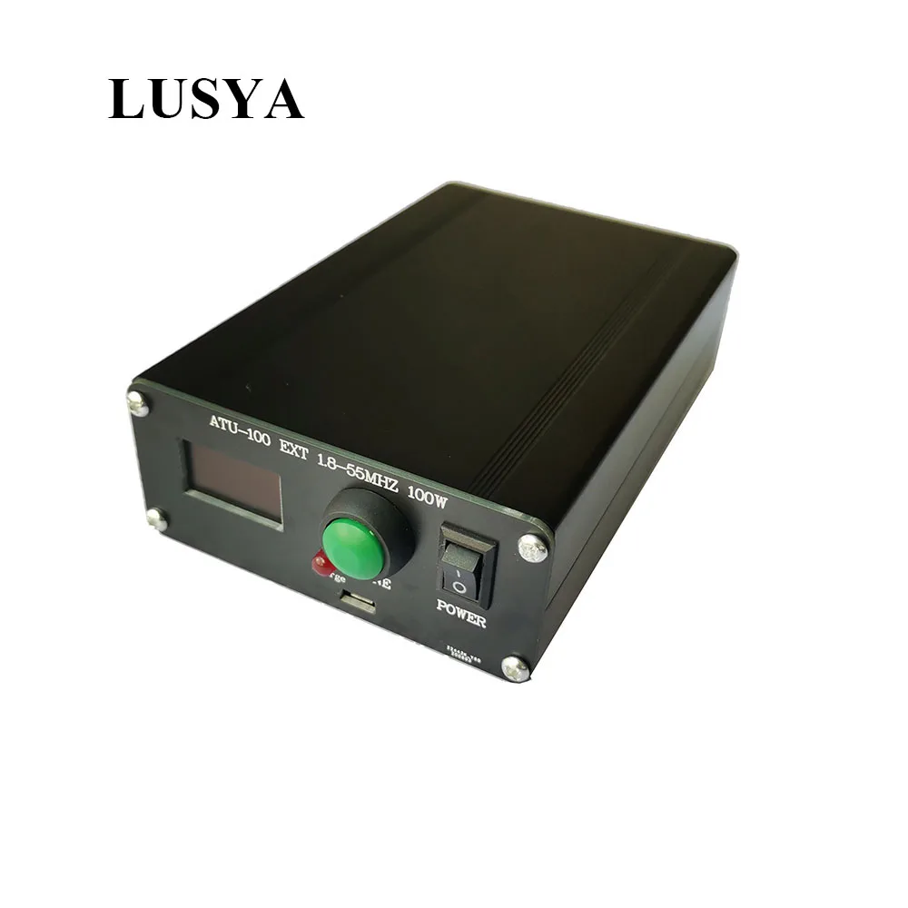Lusya-MINI sintonizador de antena automático, dispositivo de 0,96 pulgadas, OLED, ATU100, 1,8-50 MHz, 100W, N7DDC, con caja, batería, E3-012