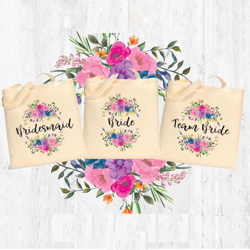Невесты чтобы быть горничной Honor цветок девушка сумка подарок для невесты