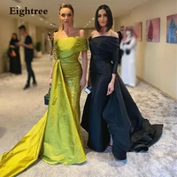 2 designs luxury black sparkly sequins formal gowns off shoulder long party prom dress saudi arabic evening dresses vestidos
