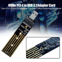 nvme pci e to usb 3 1 adapter card type a m 2 in line converter for computer office electronics peripherals