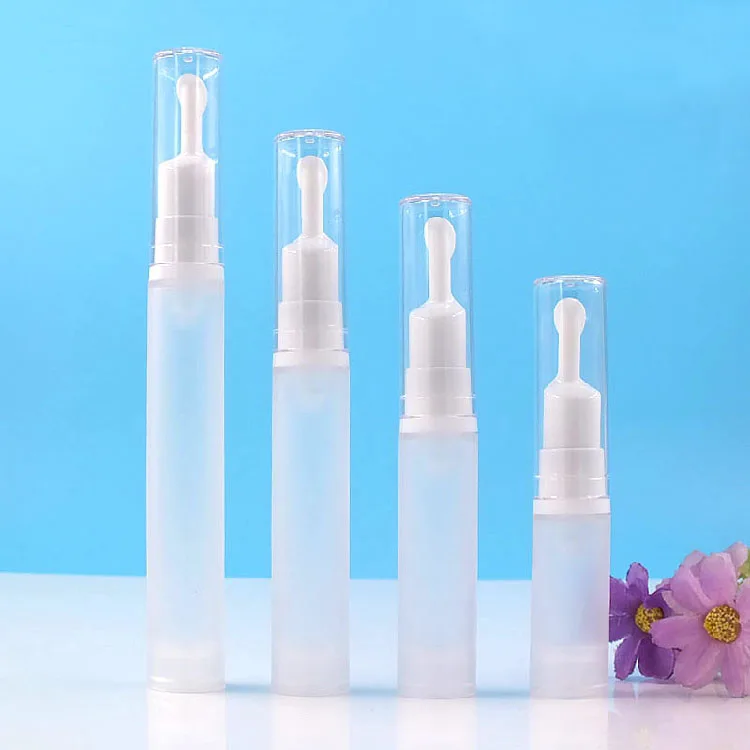 

15ML frosted airless bottle white pump lotion emulsion serum sample eye essence hyaluronic toner mist sprayer skin packing