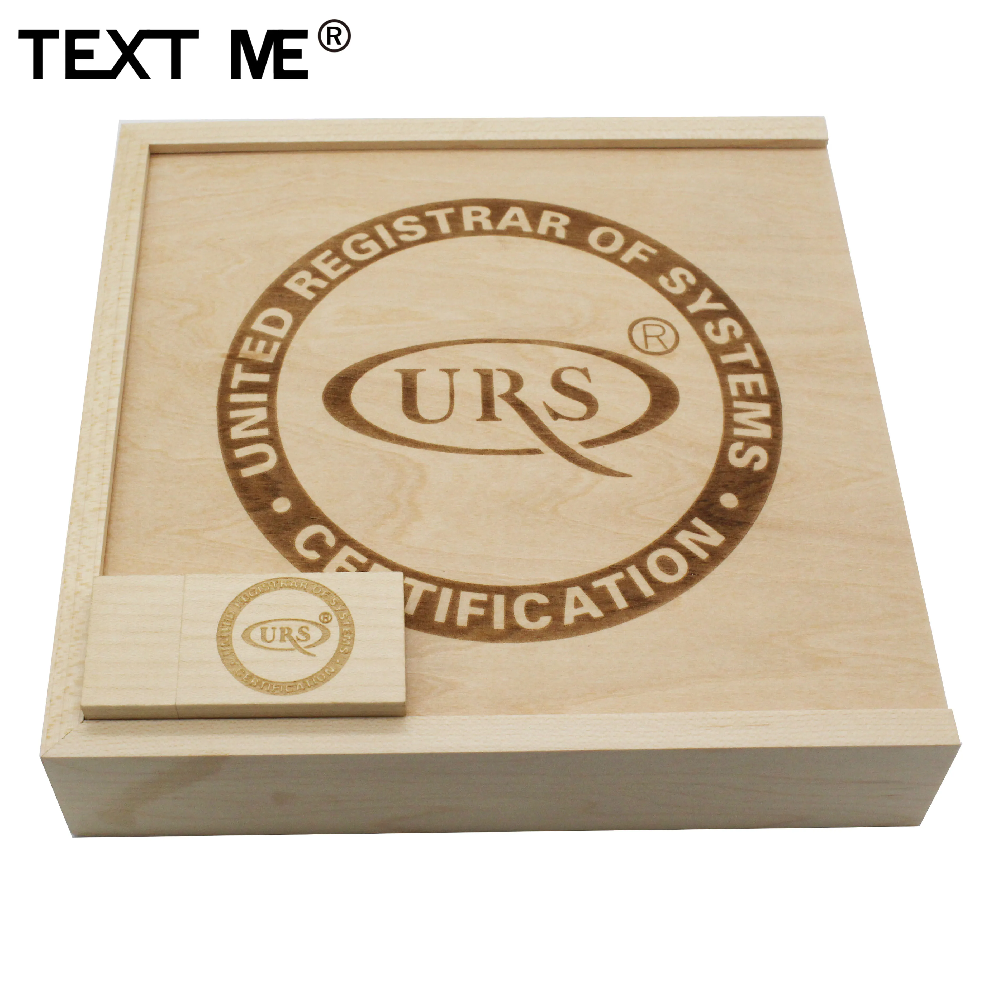 TEXT ME maple Wooden + box фотография Логотип 64 Гб usb флеш-накопитель 4 ГБ 8 16 32 usb2.0 Подарочный