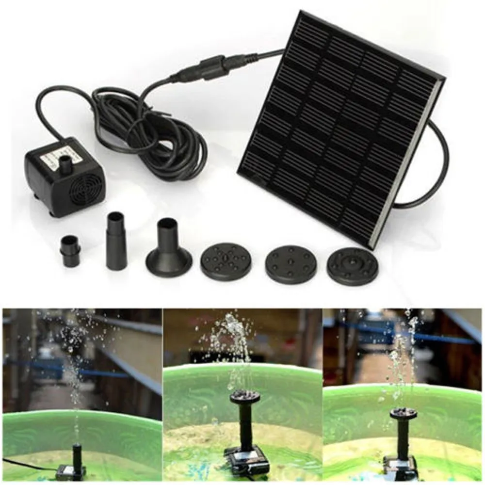 

2021top home decor Solar Water Panel Power Fountain Pump Kit Pool Garden Pond Watering Submersible Watering оваѬ для дома D4