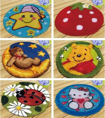 Набор для рукоделия сделай сам необработанный вязаный ковер вышитый напольный