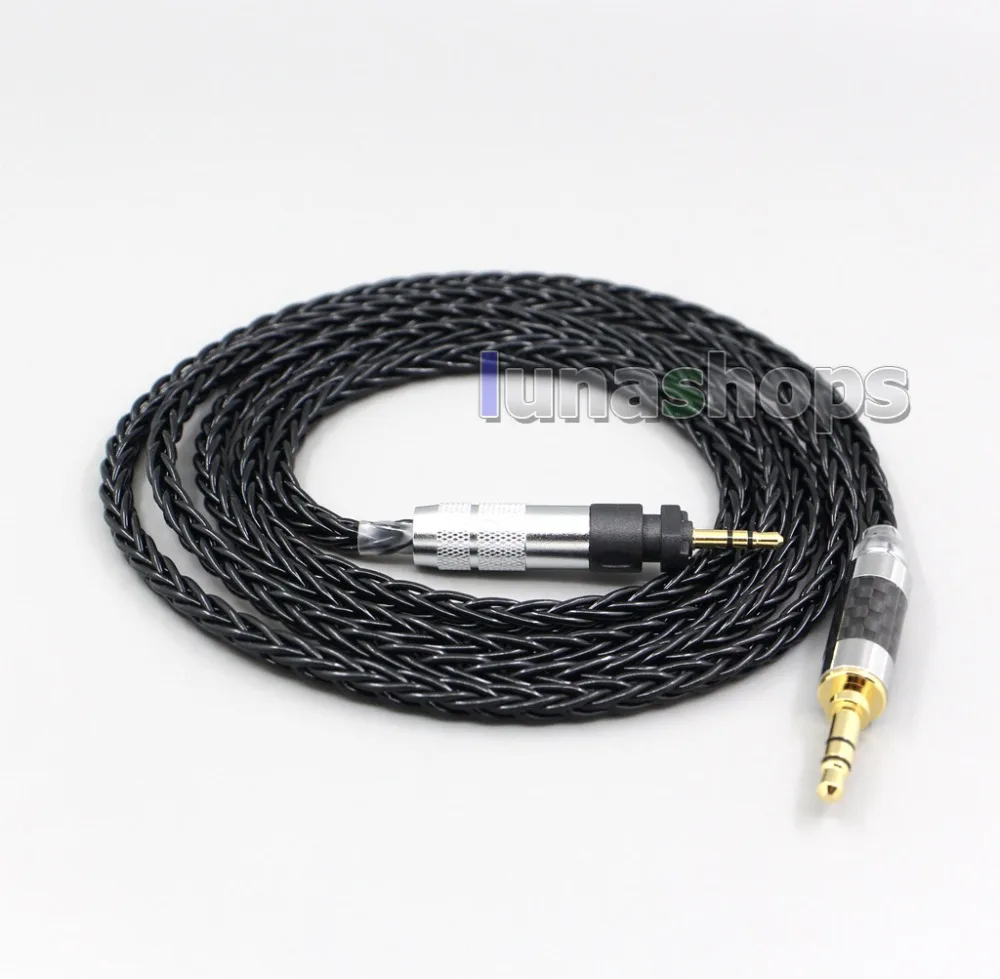 

LN006584 4.4mm XLR 8 Core Silver Plated Black Earphone Cable For Shure SRH840 SRH940 SRH440 SRH750DJ Philips SHP9000