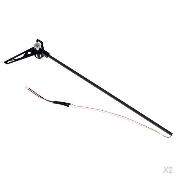 

2pcs Tail Boom Holder & Motor Kit Replacement for WLtoys V911S V966 Spare Parts