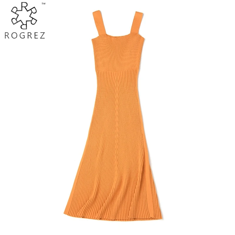 ROGREZ черный красный Повседневный свитер без рукавов платья ремень Бандажное