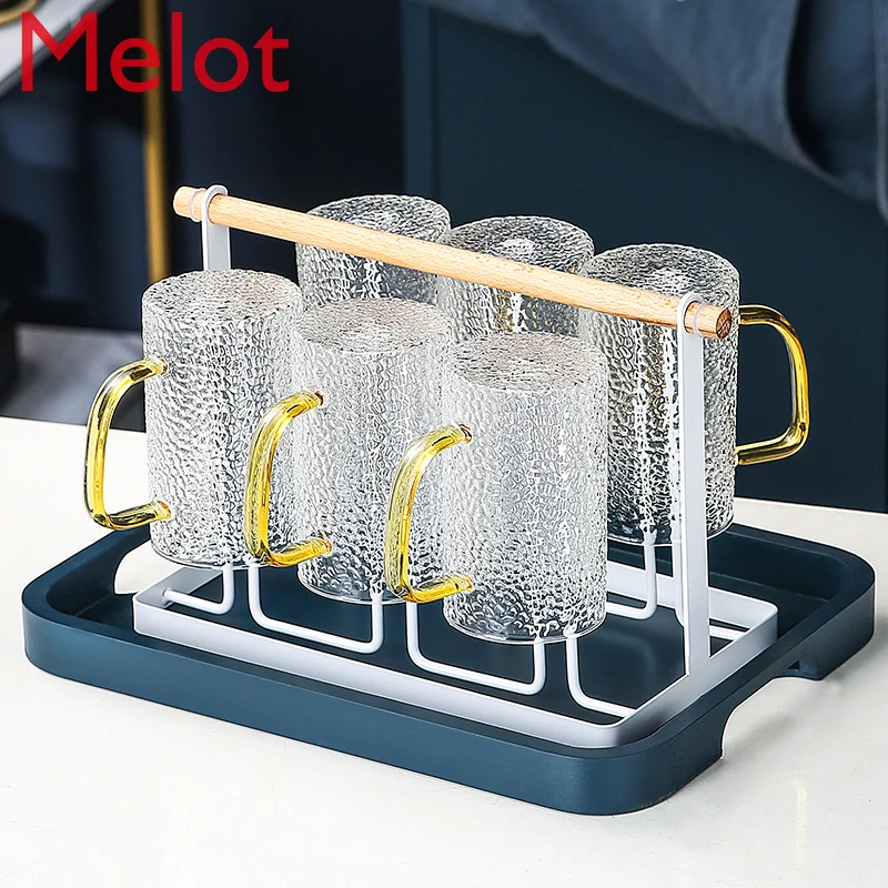 

Cold Kettle Set Nordic Creative Glass Water with High Temperature Cold Kettle Large Capacity Home Cold Water Cup Tie Pot Durable