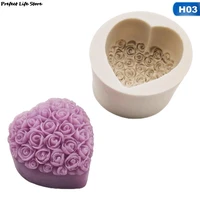 cake soap mold rose bouquet valentines day chocolate rose diy gift aromatherapy candle romantic decoration mold home craft new