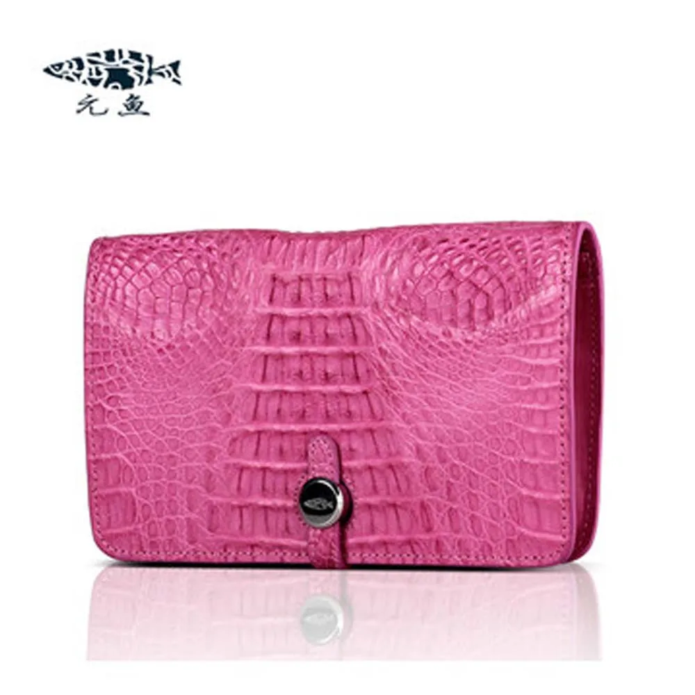 

yuanyu new crocodile Hand bag female import crocodile Female bag long wallet Genuine leather Hand caught female wallet