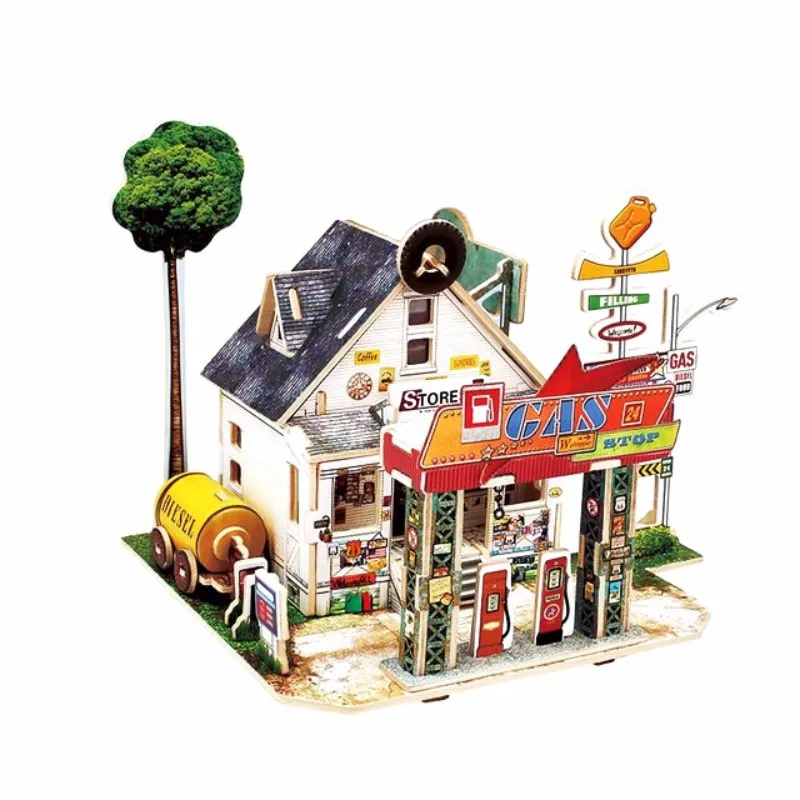 

3D Puzzle World Styles Buildings Architecture wood Puzzle Educational DIY Toy Gift for Children Adult Gift Present