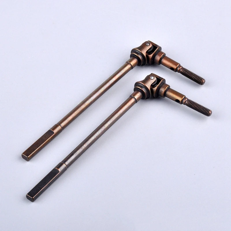 

2Pcs Hard Steel Rear Axle CVD Front Shaft Dogbone for 1/10 Rc Crawler Axial SCX10 II 90046 47 59 60