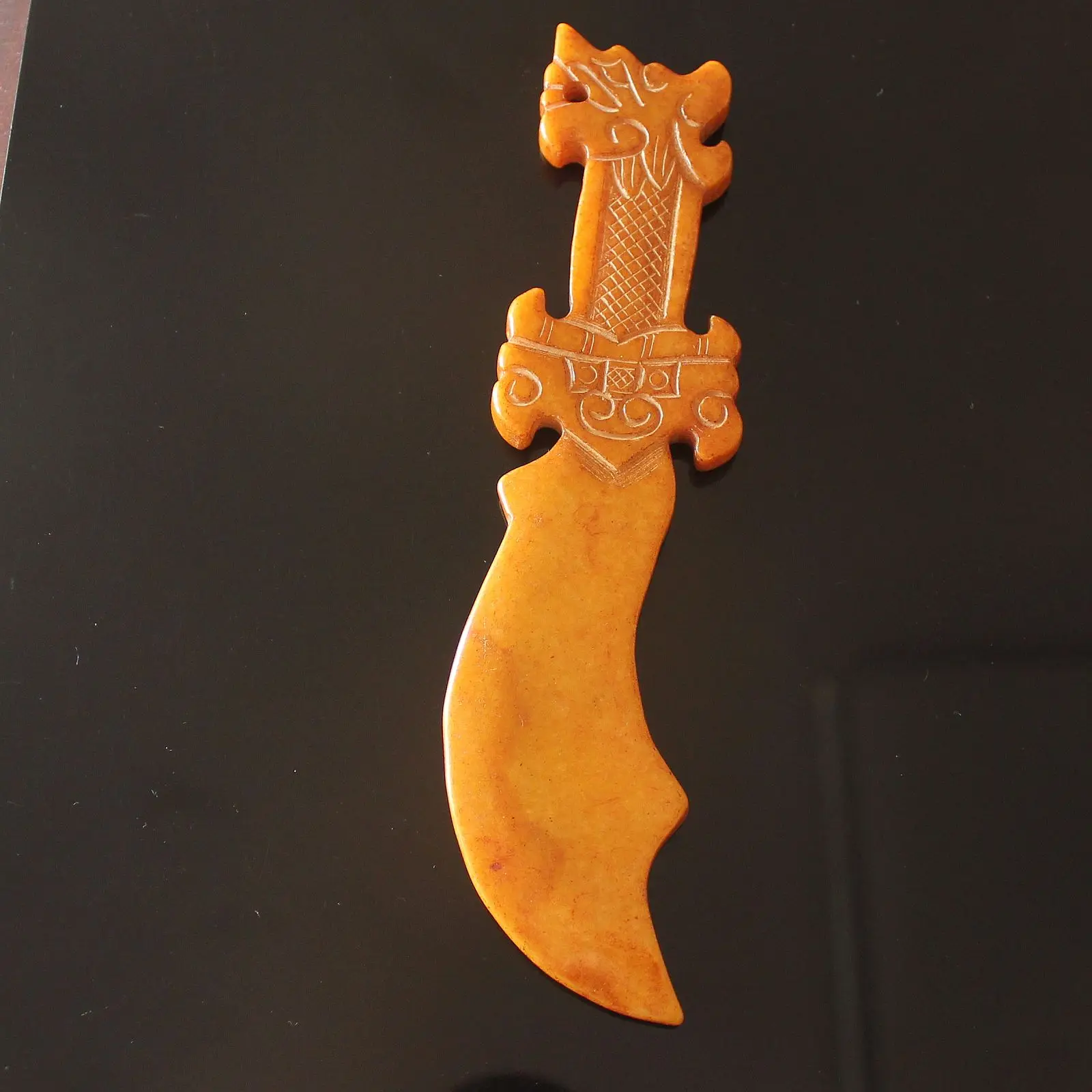 

Carved Chinese Old Jade Broadsword Sword Collection