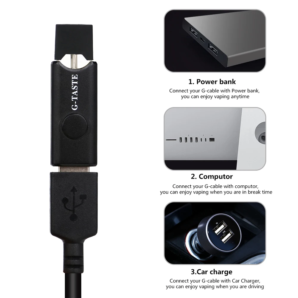 Зарядное устройство с USB портом для электронной сигареты зарядное картриджа Juul Pod