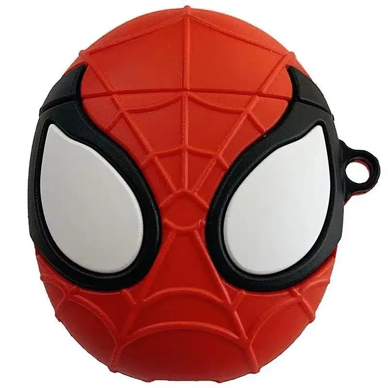 Spiderman Дизайнерский чехол V для airpods superheros, Силиконовая защита, милый чехол airpod для apple, bluetooth, чехол для наушников, чехол s 3D - Color: Spiderman