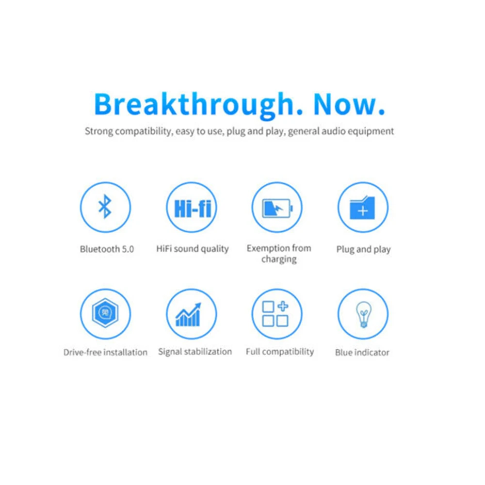 Bluetooth-совместимый 5 0 аудио передатчик приемник USB адаптер для ТВ ПК автомобильный