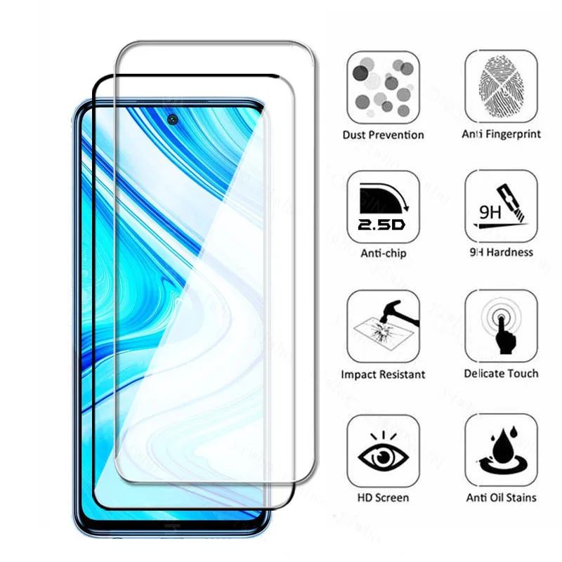 Закаленное стекло для Xiaomi Redmi Note 9 Pro Max полное покрытие защита экрана Redme red mi hongmi