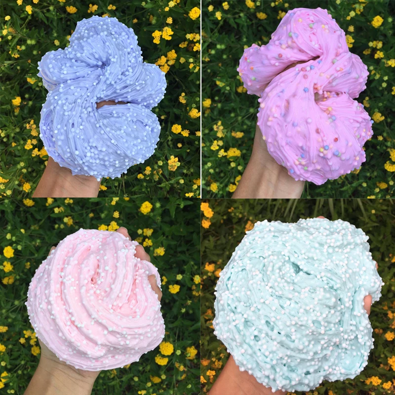 Большой шарик слайм наполнитель грязь добавление хлопка клей подвески для