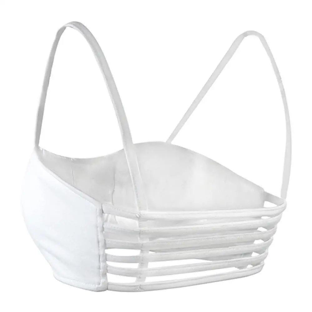 

80% Hot Sale Women's Sexy Bralette Caged Back Cut Out Strappy Padded Bra Bralet Vest Crop Top Sleeveless Vests