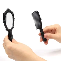 blue zoo hairdressing and hairdressing products with mini shunfa comb mirror black 2 piece set