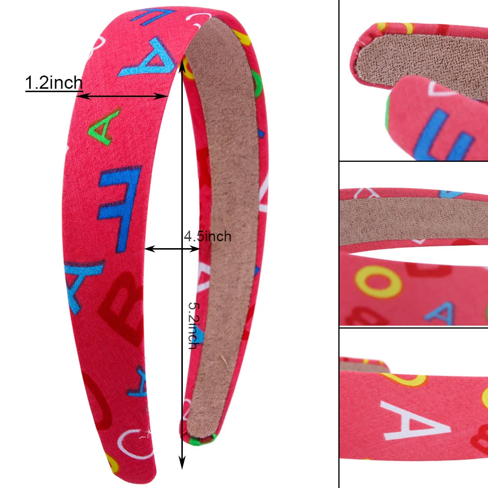 Бесплатная доставка модные детские повязки для волос с принтом милые на голову
