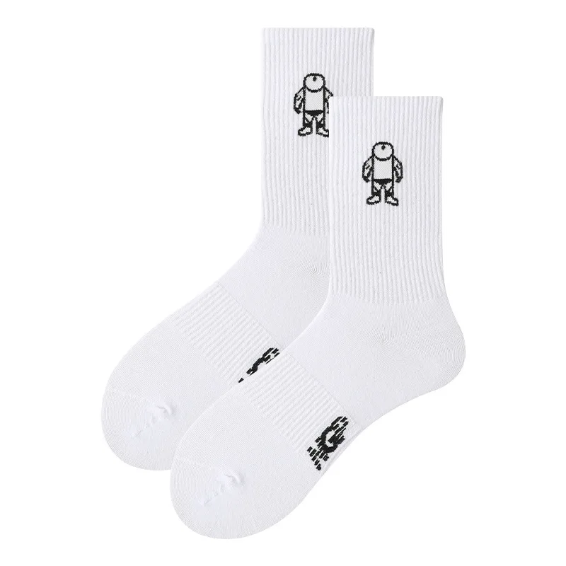 

Cute Women cotton Socks Funny cartoon animals Head portrait embroidery Female Harajuku Socks breathable White Short Socks