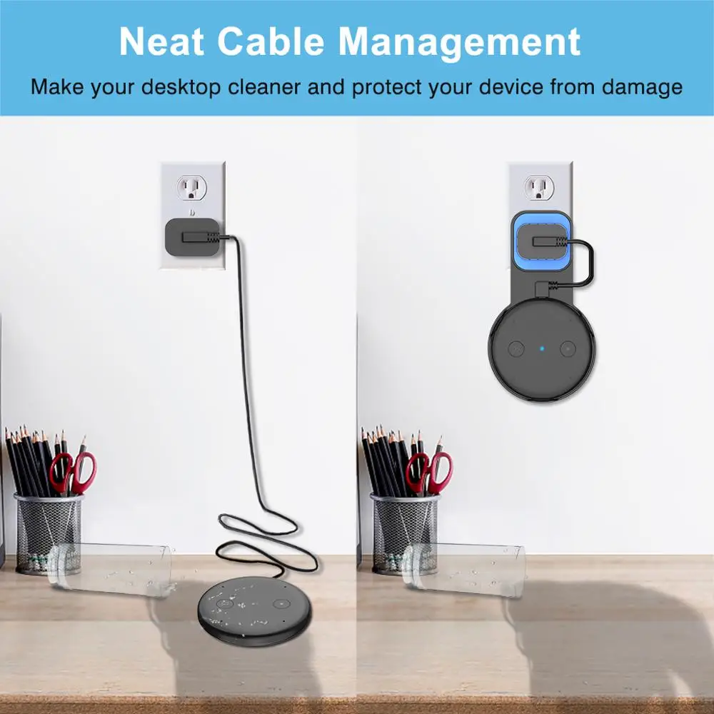 Настенный держатель для Amazon Echo Input Socket Bracket энергосберегающие аксессуары спальни