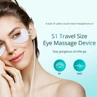 microcurrent massage eye mask hydrogel eye patches hot massage ems eye massage device reduce wrinkles puffiness dark circles