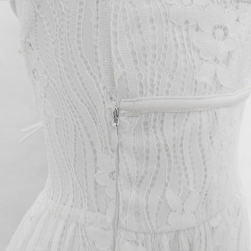 

2019 Summer New Fashion Lace Backless Women Dresses Sexy V-Neck Camisole Short Dress Clothings Casual Solid Vestidos Female