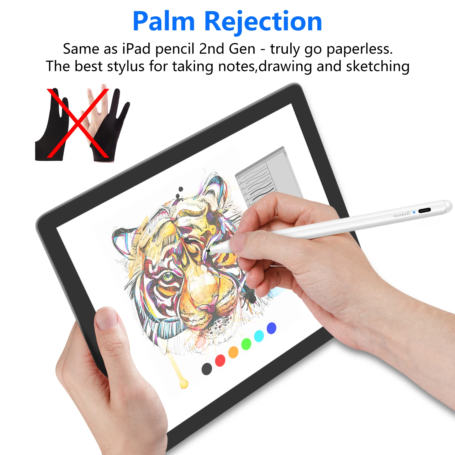 Стилус GOOJODOQ для apple pencil 2 1 для iPad 9,7 Pro 11 12,9 Air 3 10,5 10,2 Mini 5 стилус для планшета
