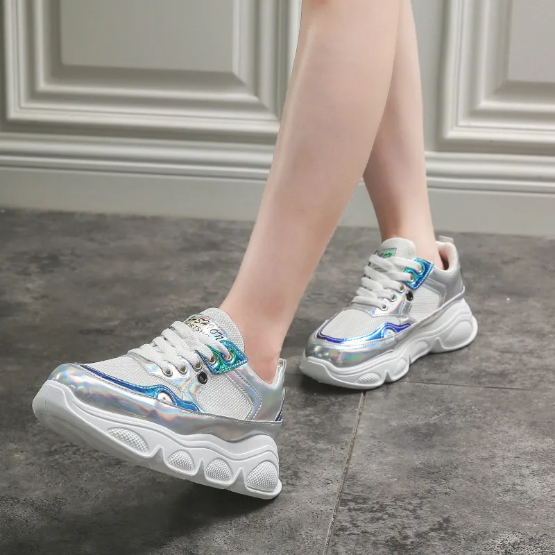 Женские кроссовки на плоской подошве FEDONAS классические из дышащей сетки с