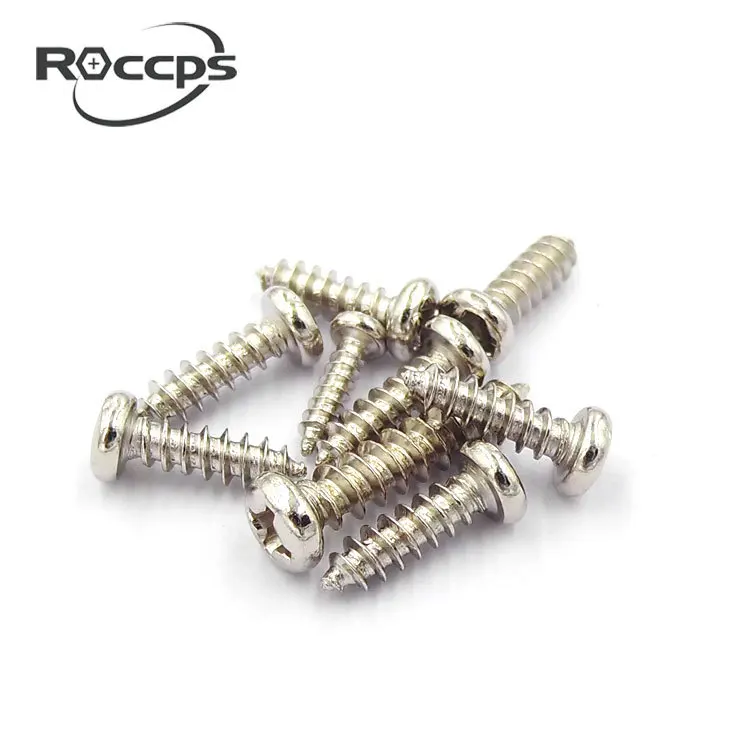 Никелированный крестообразный круглый Винт с цилиндрической головкой