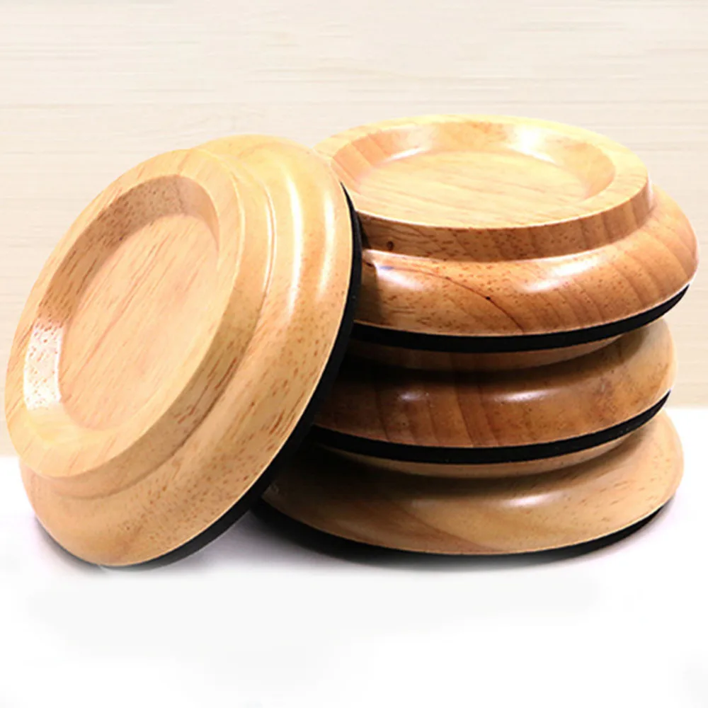 

4pcs Practical Wood Piano Non-slip Mat Durable Wood Piano Floor Mats