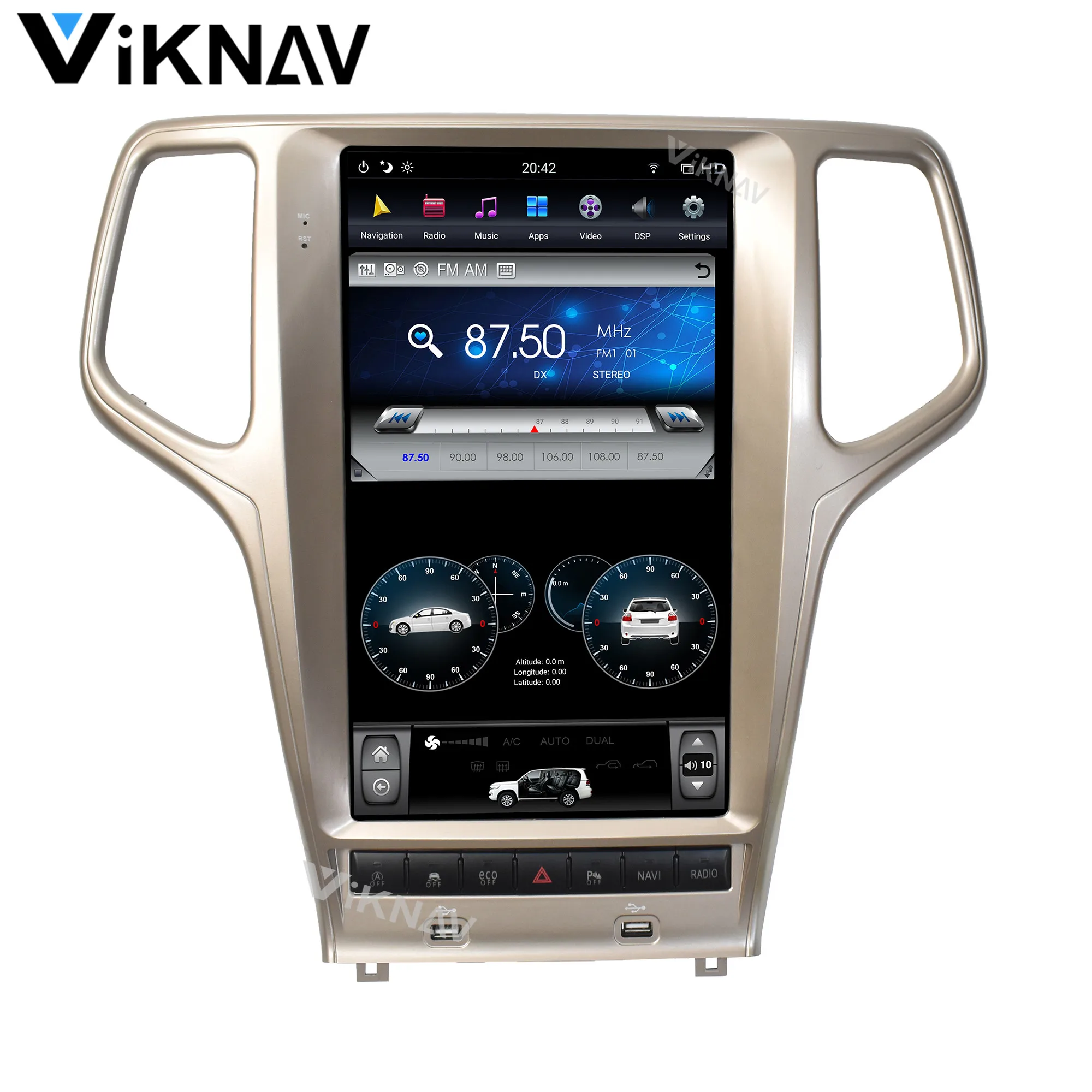 

13.6 inch 2din Android multimedia player for-JEEP Grand cherokee 2011-2019 car radio car autoradio GPS navigation DVD player