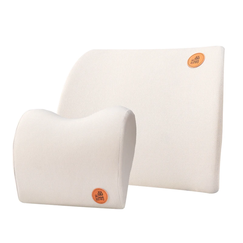 gray Car Pillow Memory Cotton Foam Headrest Neck Warm Winter Car Seat Support Lower Back Cushion Lumbar Support Rest Auto Accessories - Название цвета: gray
