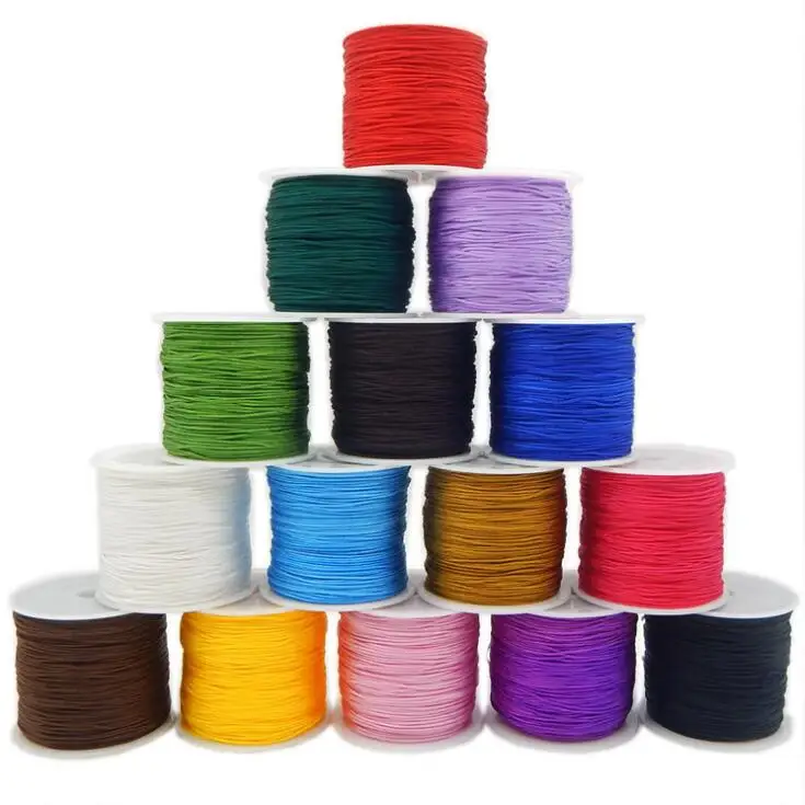 

55m 0.8mm Multicolor Braided Wire Bracelet Cotton Cord Nylon Cord Thread String For DIY Jewelry Bracelet Necklace Accessories